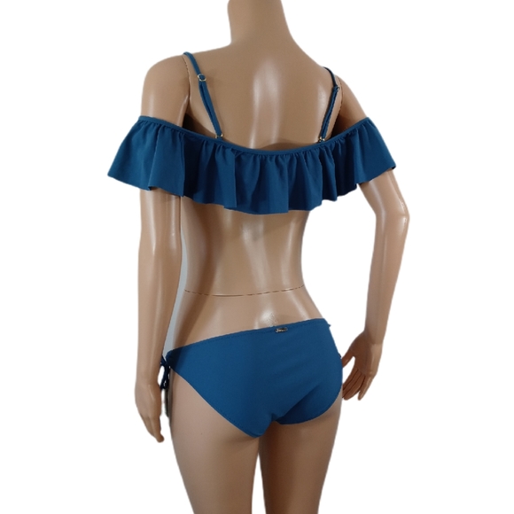 Raisins 2pc BikiniGold Colored Accents, Top Ruff - Picture 4 of 4